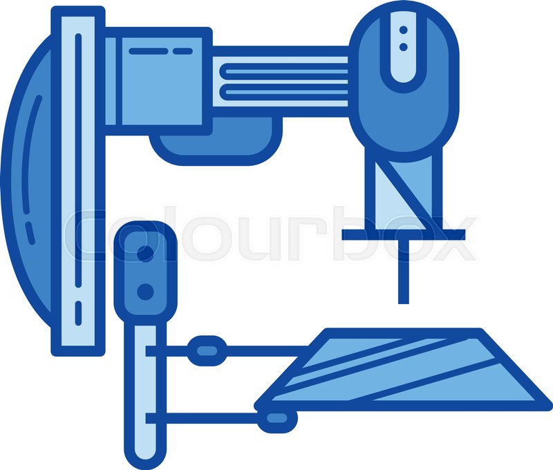 800x680 Machine Tool Vector Line Icon Isolated Stock Vector Colourbox