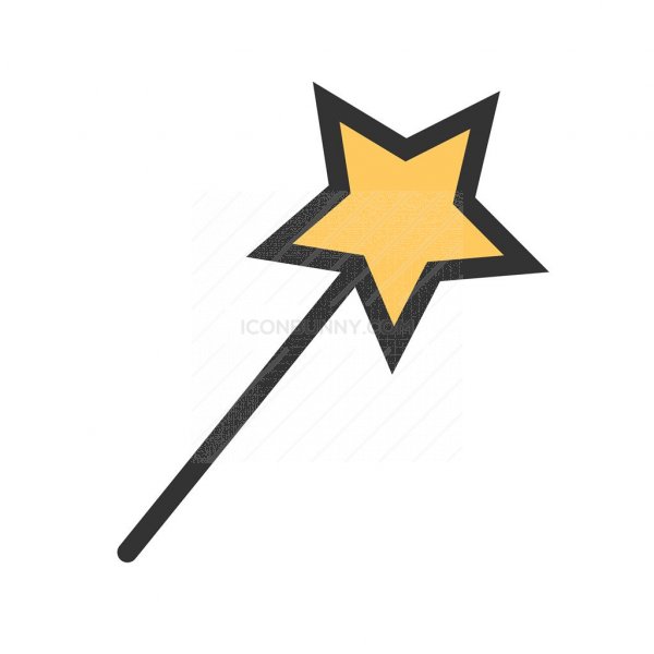 Magic Wand Tool Line Filled Icon 600x600 Magic Wand Tool Line Filled Icon