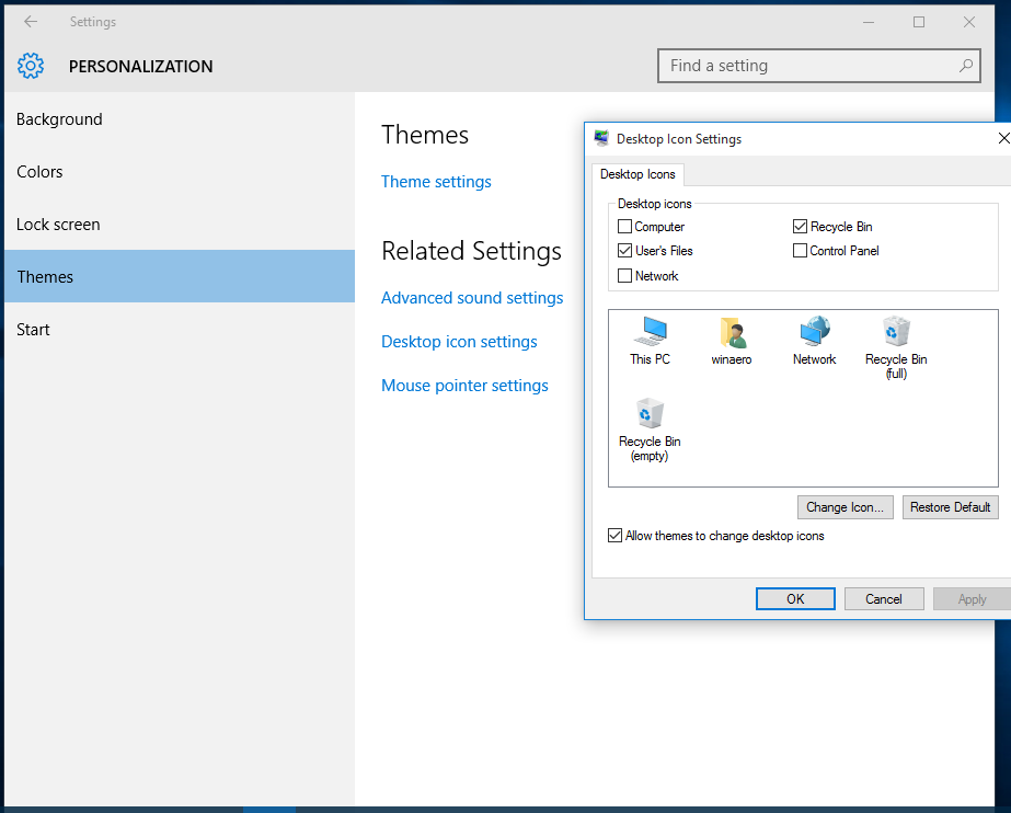 Settings Window. Windows Setup icon. Personal setting. Setting up personalized settings for.