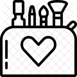 256x256 Makeup Icon Of Line Style