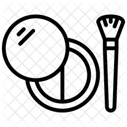 256x256 Makeup Kit Icon Of Line Style