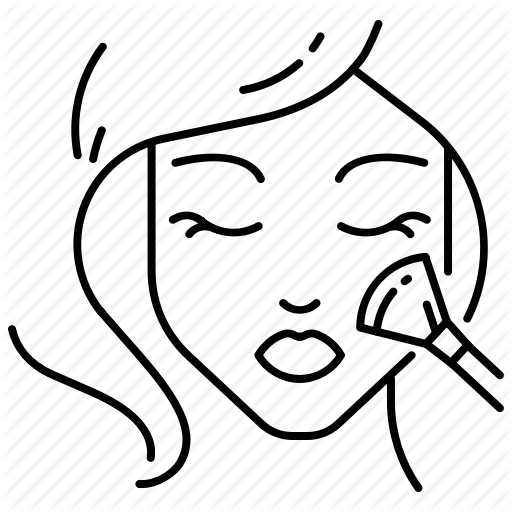 512x512 Beauty, Blush, Brush, Cosmetics, Face, Highlighter, Makeup Icon