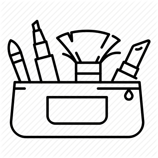 512x512 Beauty, Brushes, Cosmetic Bag, Cosmetics, Lipstick, Makeup Icon