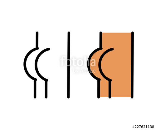 500x417 Icon Male Ass Vector Illustration Stock Image And Royalty Free