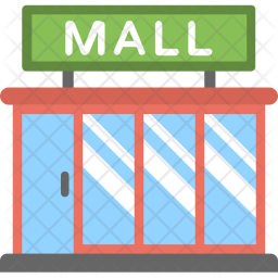 256x256 Mall Icon Of Flat Style