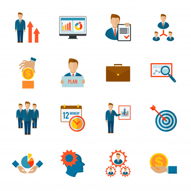 626x626 Management Icon Flat Vector Free Download