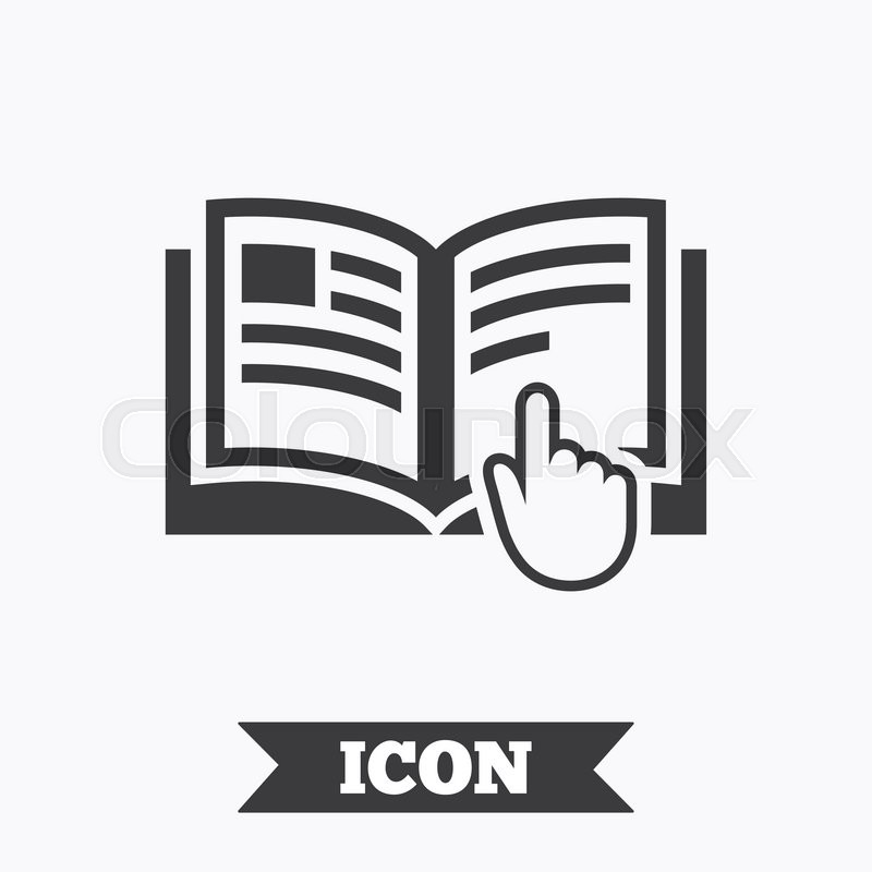 800x800 Instruction Sign Icon Manual Book Stock Vector Colourbox