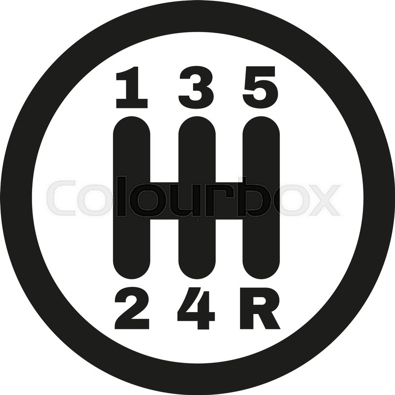 800x800 The Manual Gearshift Icon Car And Stock Vector Colourbox