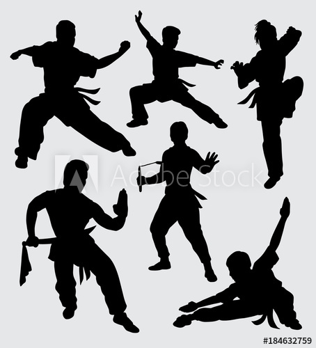 454x500 Martial Art Silhouette Good Use For Symbol, Logo, Web Icon