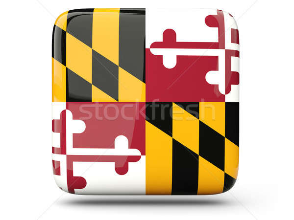 600x450 Flag Of Maryland, Us State Square Icon Stock Photo Mikhail