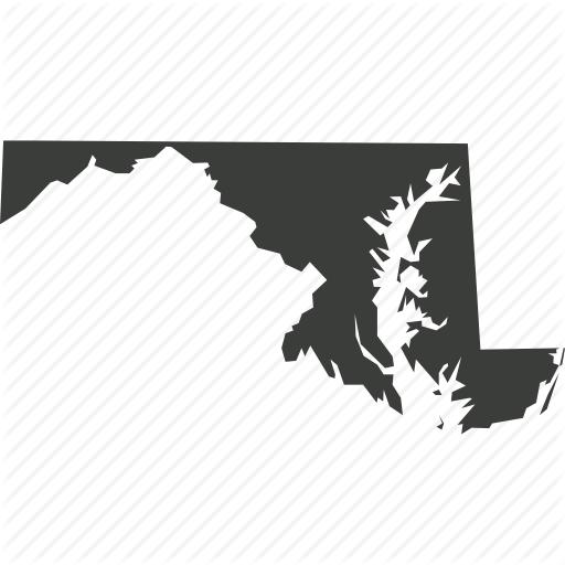 512x512 America, Location, Map, Maryland, State, Usa Icon