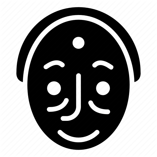 512x512 Face Mask, Hahoe Mask, Korean Mask, Mask, Performance Mask Icon