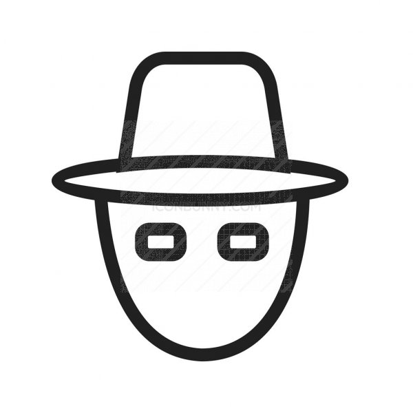 600x600 Hacker Mask Line Icon