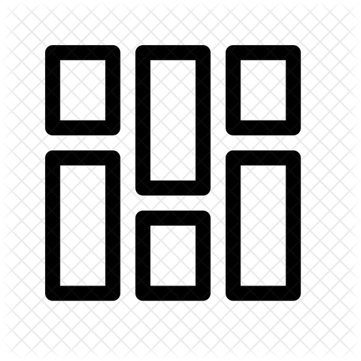 512x512 Masonry View Icon Of Line Style