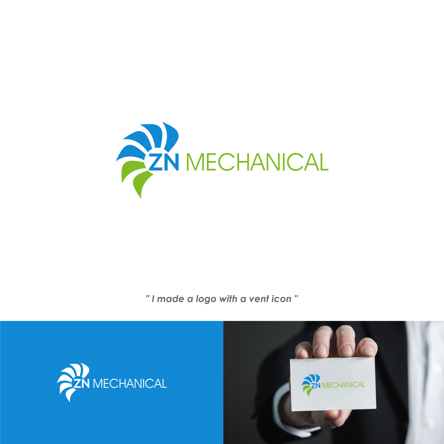 1500x1500 Serious, Professional, Hvac Logo Design For Zn Or Zn Mechanical