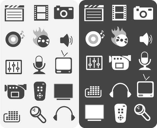 525x430 Media Icons