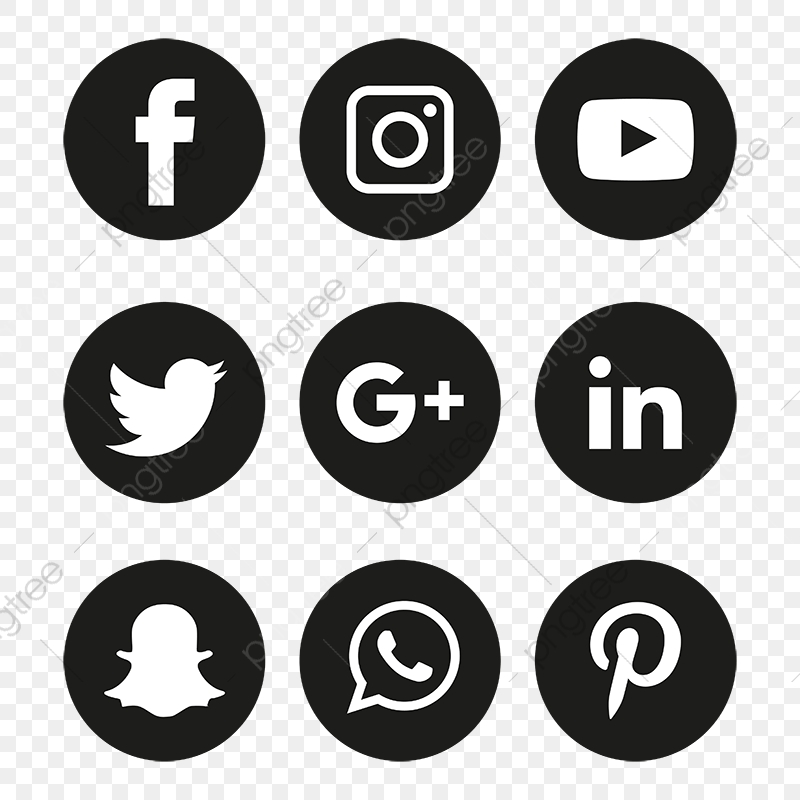 800x800 Social Media Icons Set Logo Vector Illustrator, Social Media Icons