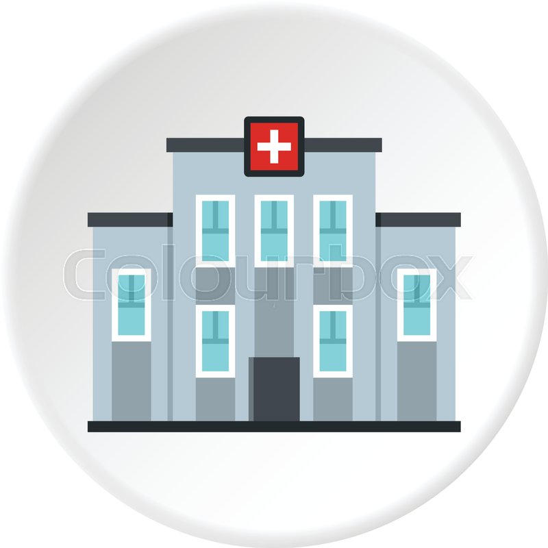 800x800 Medical Center Building Icon In Flat Stock Vector Colourbox
