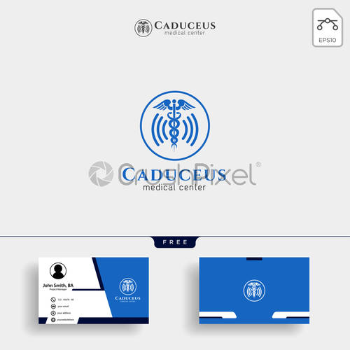 500x500 Caduceus Illustrations Icon, Medical Health Care Icon