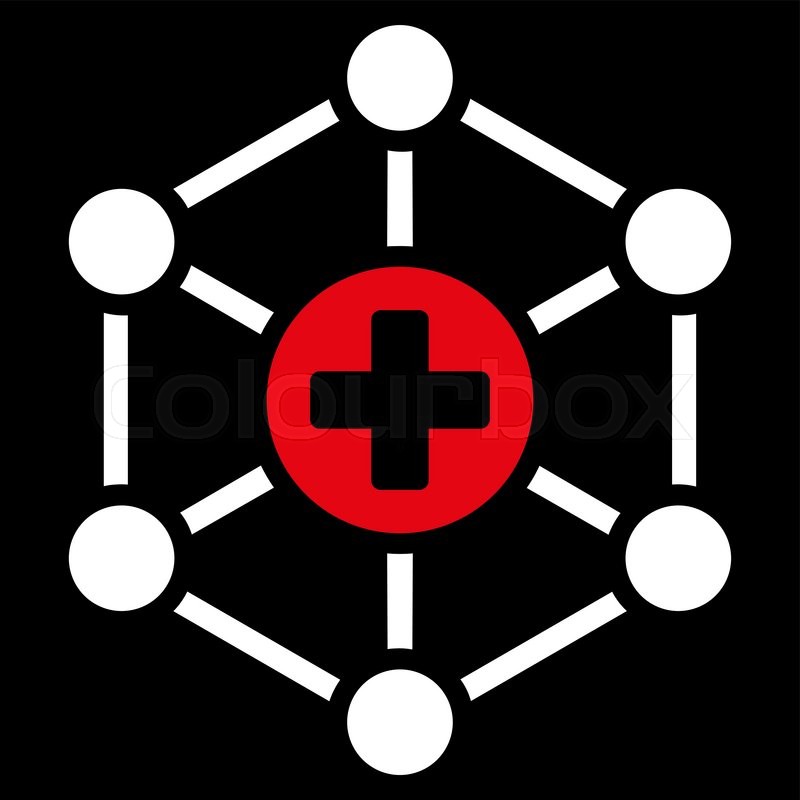 800x800 Medical Network Vector Icon Style Is Stock Vector Colourbox