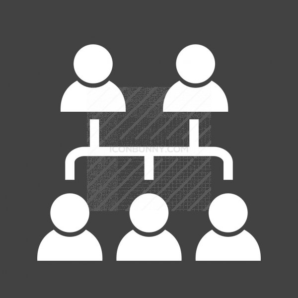 600x600 Members Glyph Inverted Icon