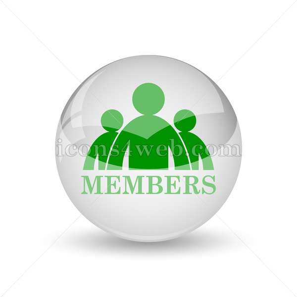 600x600 Members Glossy Icon Members Glossy Button