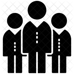 256x256 Team Members Icon Of Glyph Style