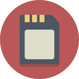 256x256 Memory Card Icon Of Flat Style