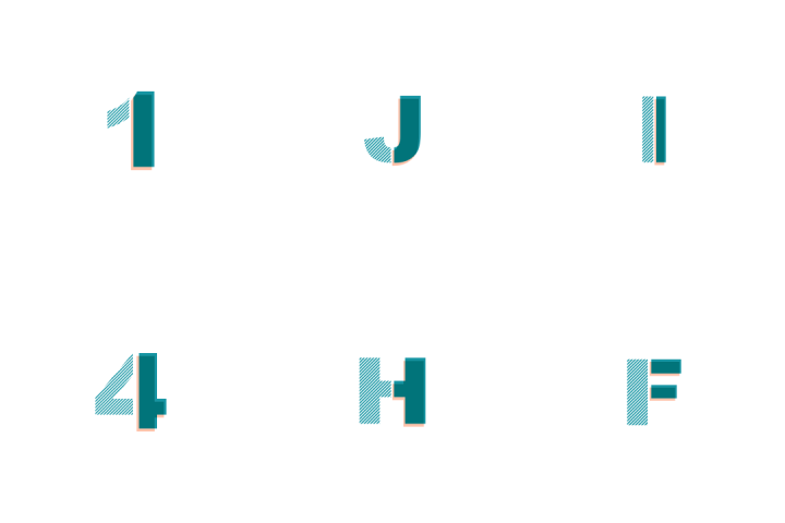 720x480 Download Memphis Alphabet And Numbers Icon Pack