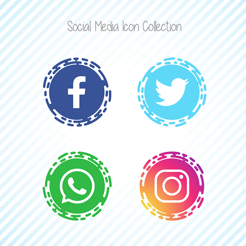 800x800 Creative Social Media Icons Collection Konfest