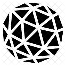 256x256 Mesh Icon Of Glyph Style