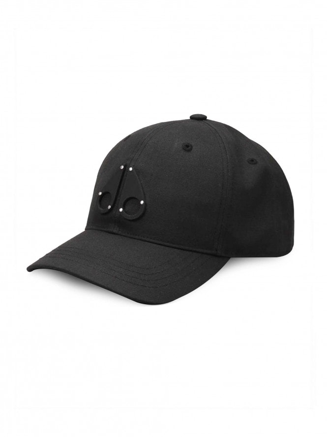 665x888 Moose Knuckles Black Icon Logo Cap Designerwear