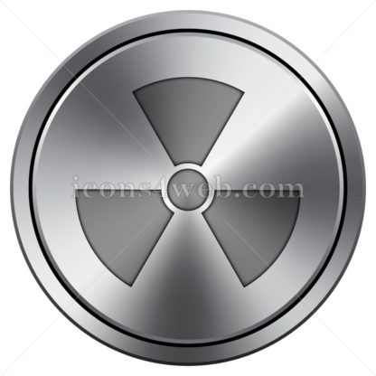 416x416 Radiation Icon Round Icon Imitating Metal