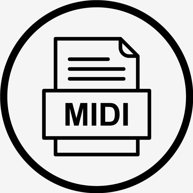 640x640 Midi Document Icon, Midi, Document, Png And Vector