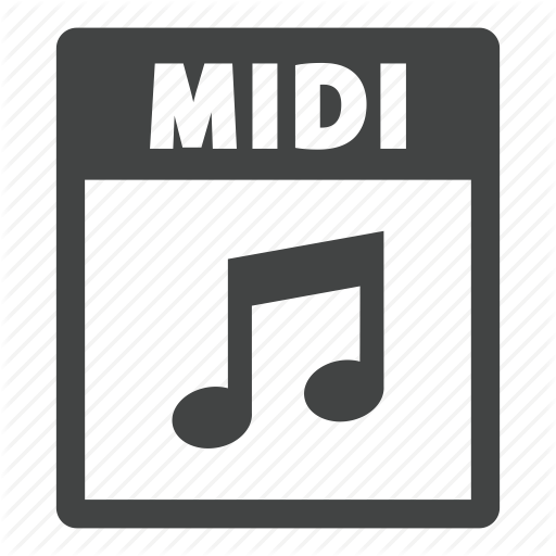 512x512 Document, Extension, File, Format, Midi, Midi Icon