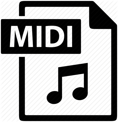 496x512 Document, Extension, File, Format, Midi, Music Icon