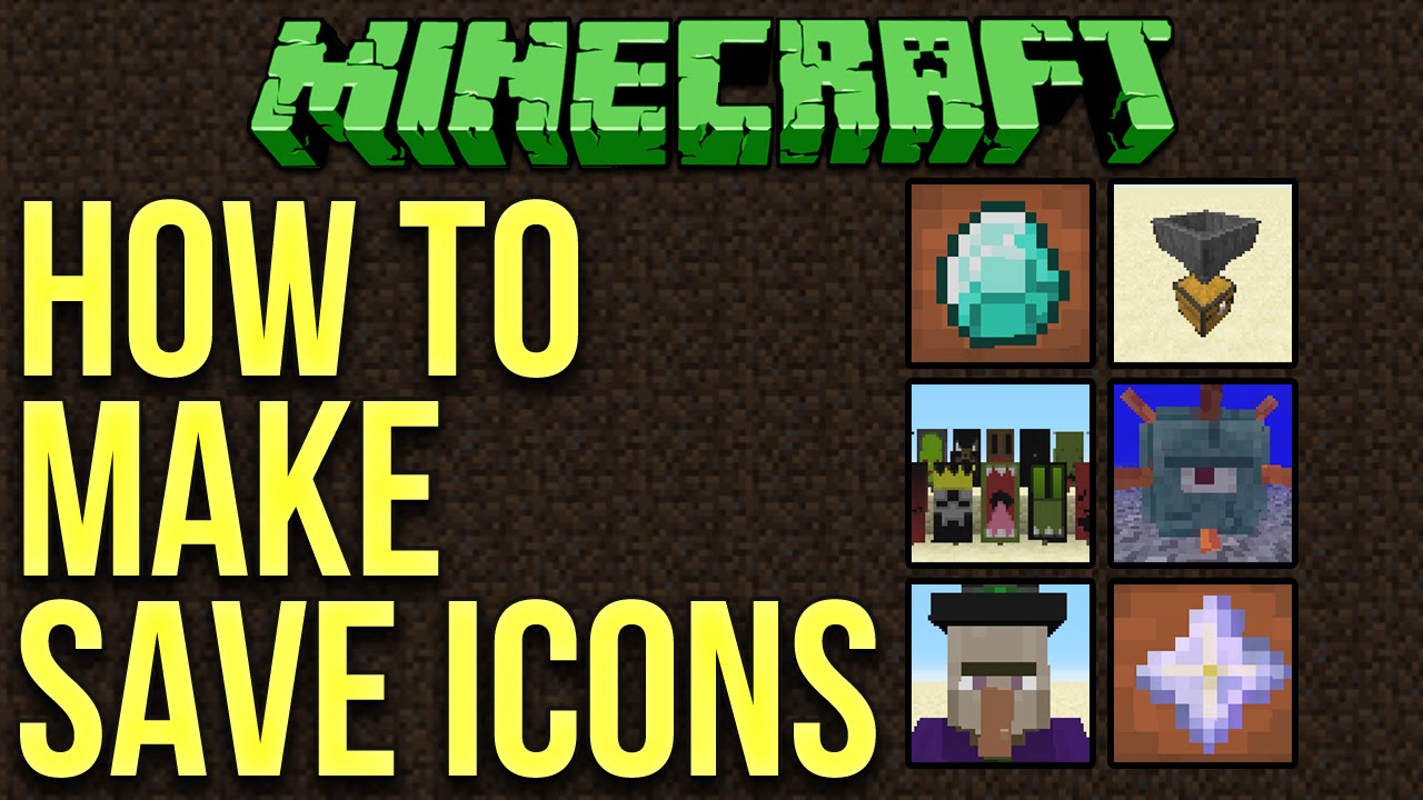 1280x720 Minecraft How To Make Custom World Save Icons Tutorial