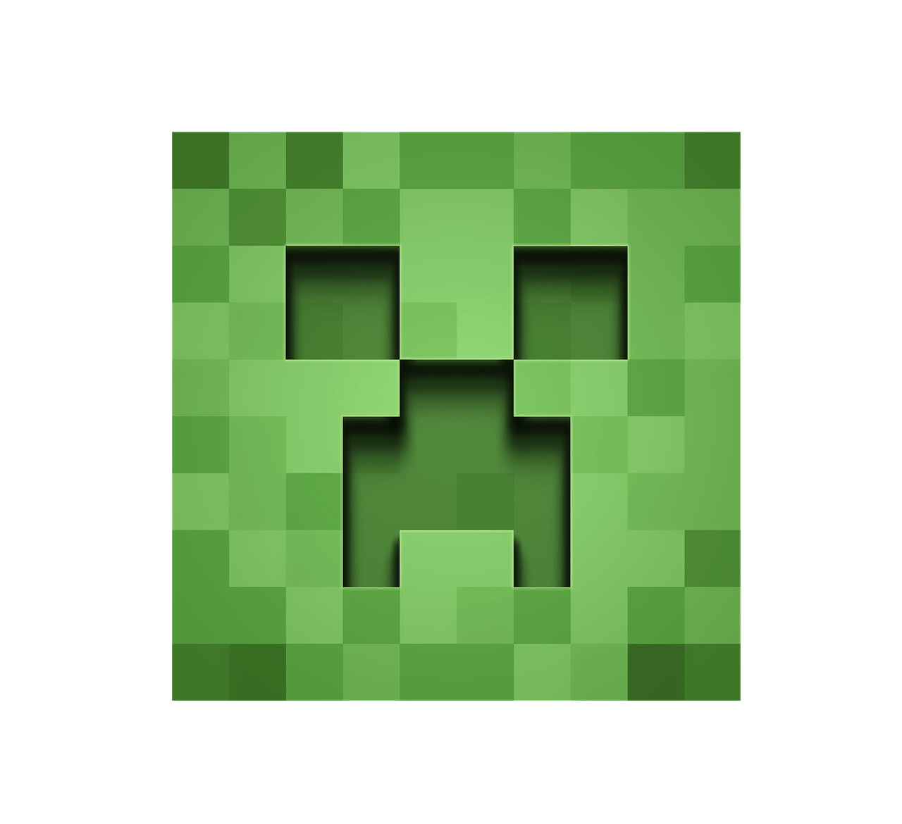 1280x1170 Minecraft Creeper Front View Icons Png