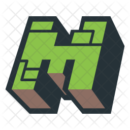 256x256 Minecraft Icon Of Flat Style