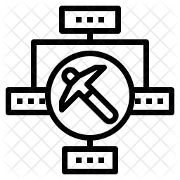 256x256 Data Mining Icon Of Line Style