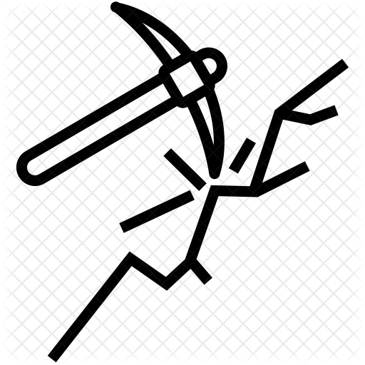 512x512 Mining Icon Of Line Style