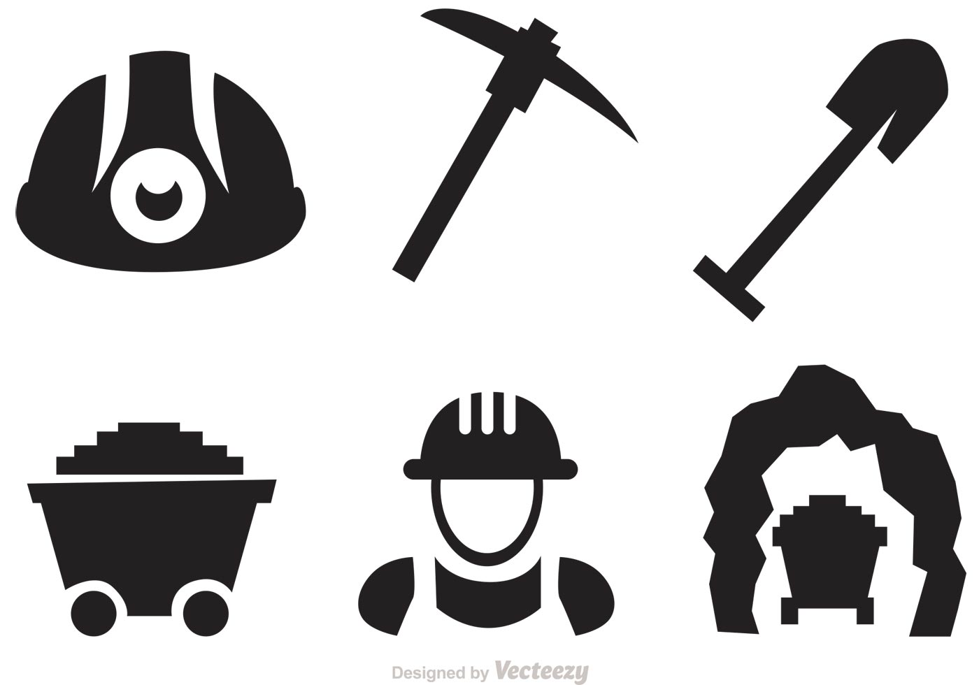 1400x980 Set Of Mining Icons Vectors