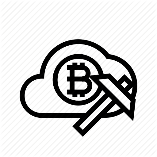 512x512 Bitcoin, Cloud, Cloud Mining, Crypto, Cryptocurrency, Mining Icon