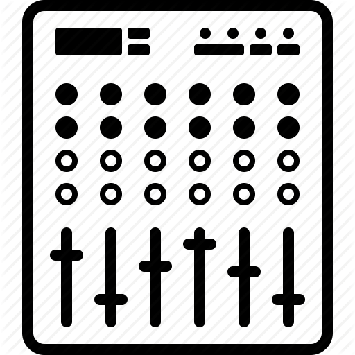 512x512 Audio, Console, Mixer, Mixing, Music, Sound, Synthesizer Icon