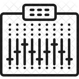 256x256 Mixer Icon Of Line Style