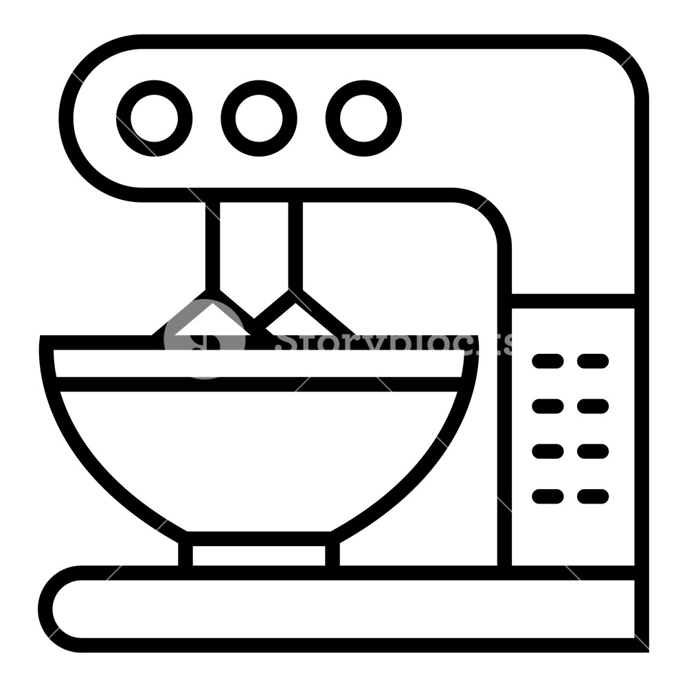 1000x1000 Modern Mixer Icon Outline Modern Mixer Vector Icon For Web Design
