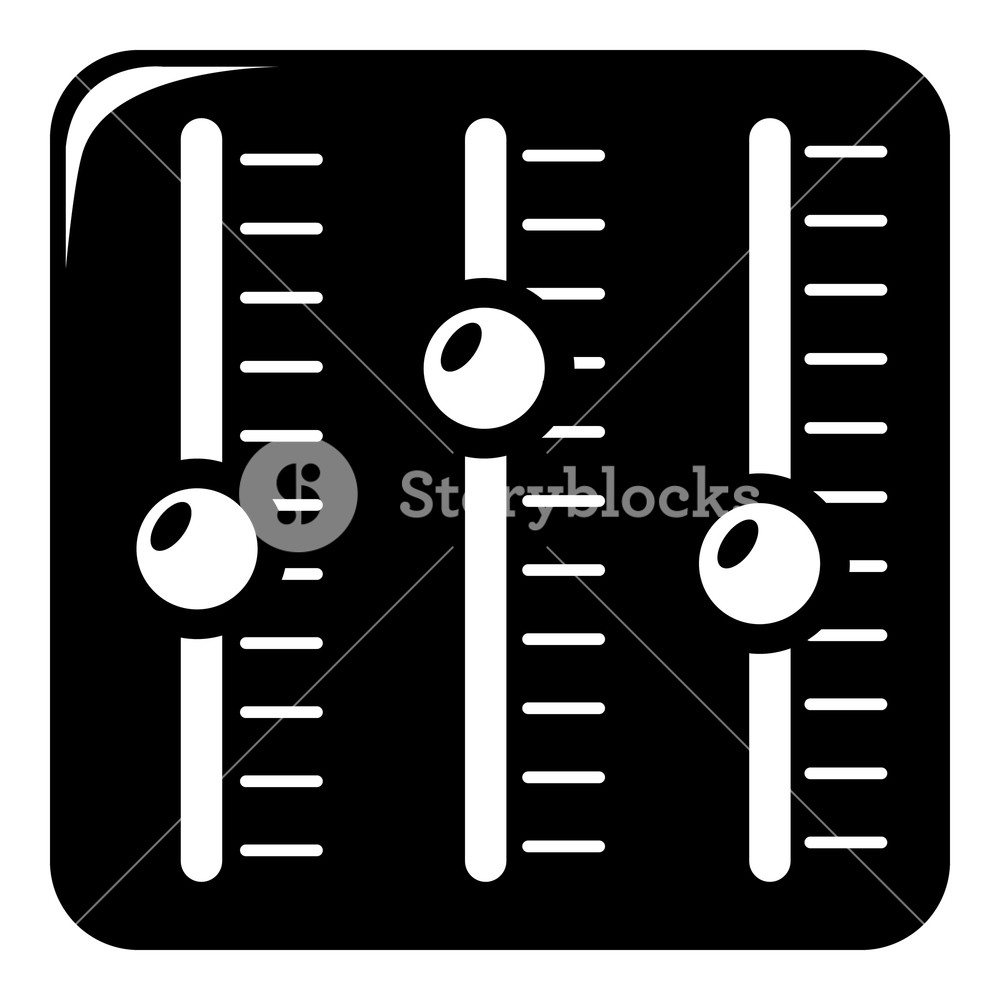 1000x1000 Sound Mixer Icon Simple Illustration Of Sound Mixer Vector Icon