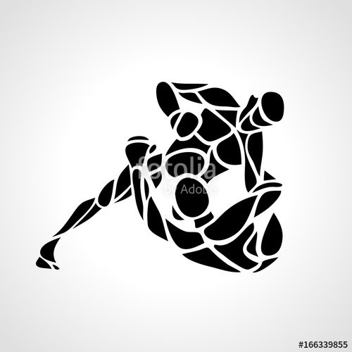 500x500 Mma Fighters Round Pictogram Or Logo Boxing Icon Stock Image