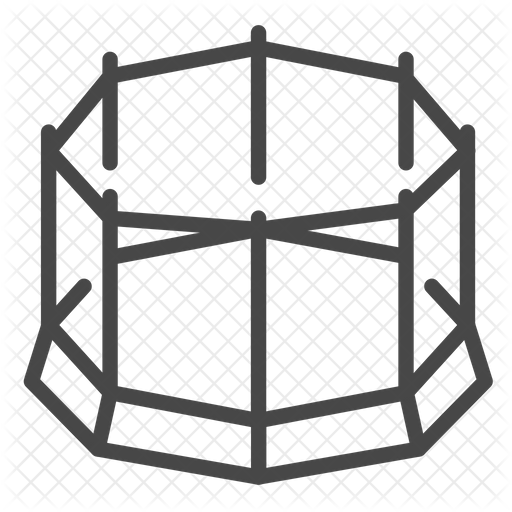 512x512 Mma Ring Icon Of Line Style