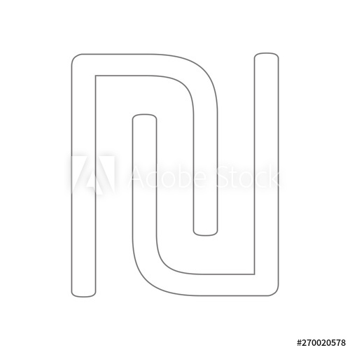 500x500 Initial Letter U And N Logo Icon Element Of Web For Mobile